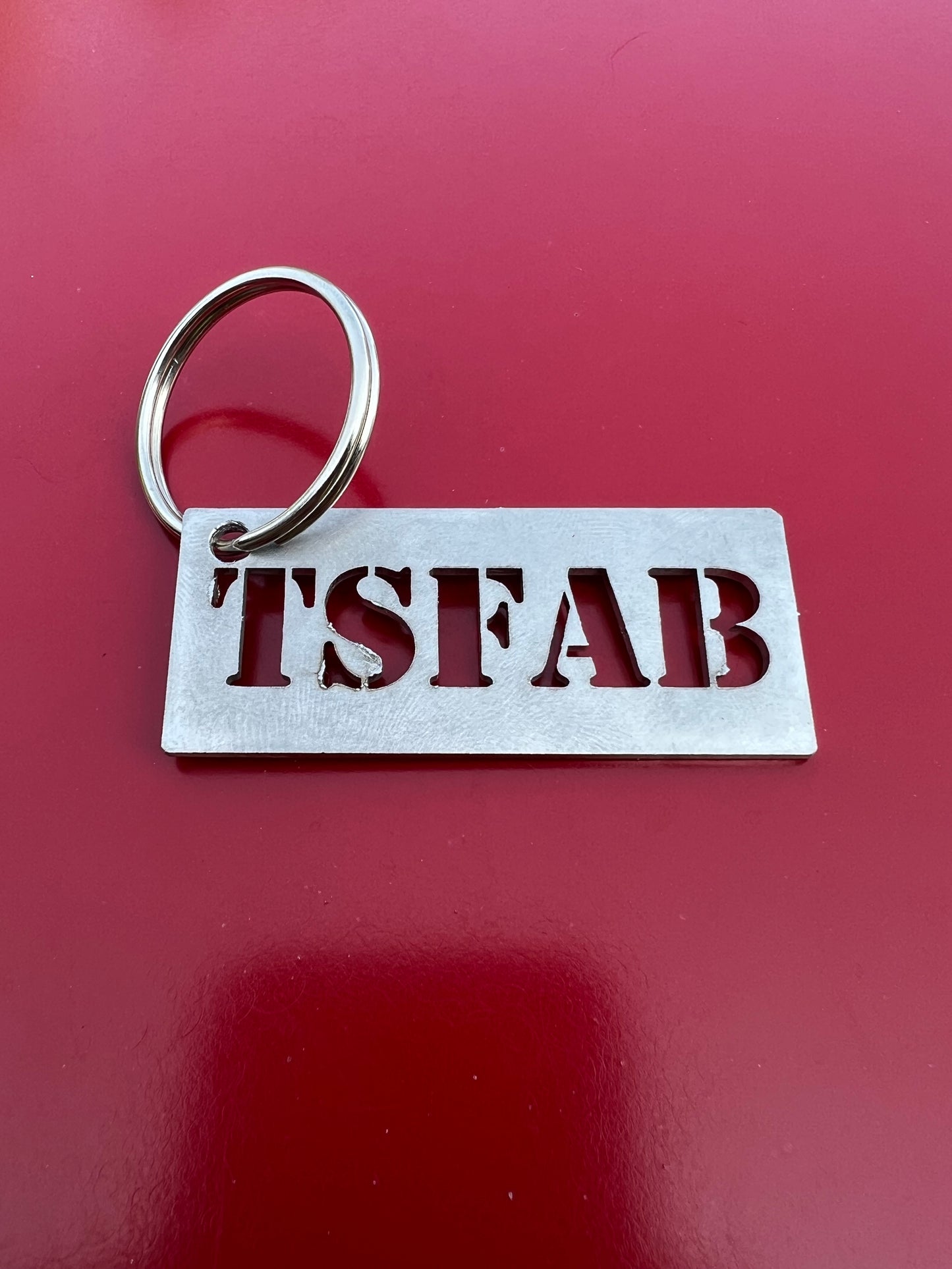 TSFAB Stainless Keychain